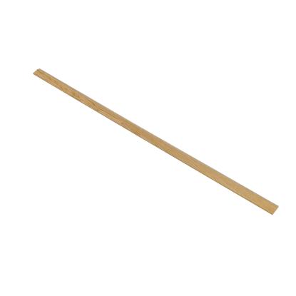 I-Wood afslutningsliste til 4-lamel akustikpanel, klar olieret, beige filt og lys kerne, egefiner, 16 x 67 mm