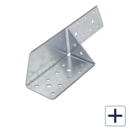 SIMA universalbeslag, pregalvaniseret - 190 x 51 x 2,0 mm