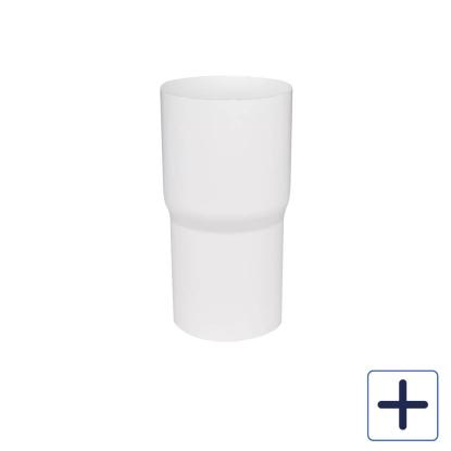 Plastmo rørmuffe, PVC, hvid