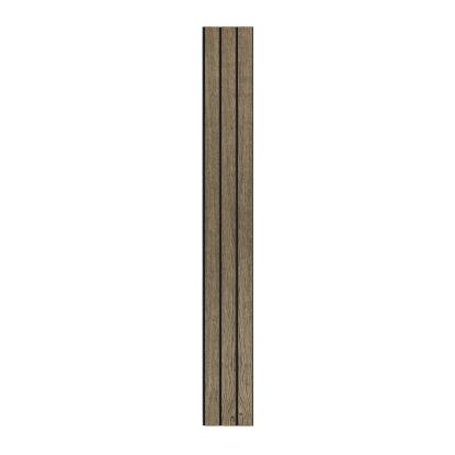 I-Wood Basic 3-lamel akustikpanel, sort olieret, sort filt og sort kerne, egefiner, 17 x 300 mm 