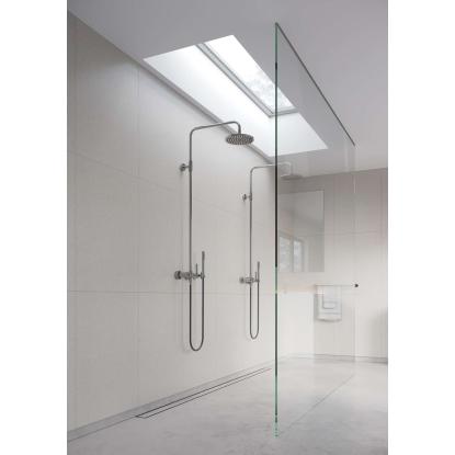 Fibo Cement vådrumspanel med 60 x 80 cm fliselook, 10 x 600 x 2400 mm, terrazzo light silk