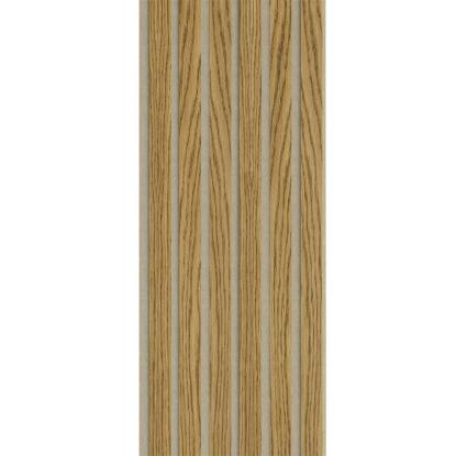 I-Wood Basic Original akustikpanel, brun olieret, beige filt og lys kerne, egefiner, 16 x 300 mm 
