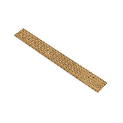 I-Wood Medio+ Mixed akustikpanel, brun olieret, beige filt og sort kerne, egefiner, 17 x 300 mm