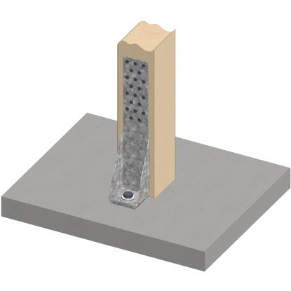 SIMA trækanker HT16, pregalvaniseret, 340 x 60 x 3,0 x 60 mm