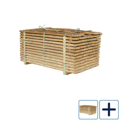 NSH trykimprægneret rafte, faset i begge ender, Ø7 cm - 1 stk.