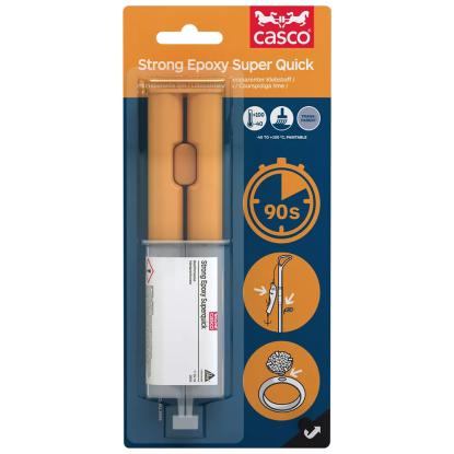 Casco Strong Epoxy Super Quick, resin + hærder komponent - 2 x 12 ml