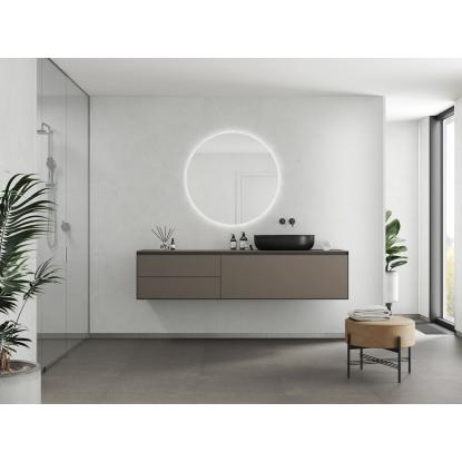 Fibo Stone vådrumspanel, 10 x 600 x 2400 mm, white marble silk