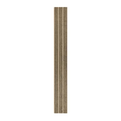 I-Wood Basic 3-lamel akustikpanel, sort olieret, beige filt og lys kerne, egefiner, 16 x 300 mm 
