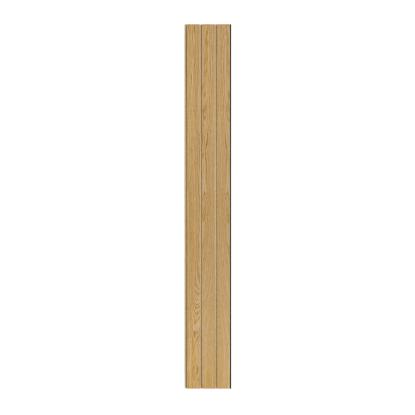 I-Wood Basic 3-lamel akustikpanel, klar olieret, brun filt og sort kerne, egefiner, 17 x 300 mm 