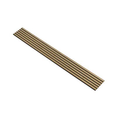I-Wood Medio+ Original akustikpanel, klar olieret, sort filt og sort kerne, egefiner, 17 x 300 mm