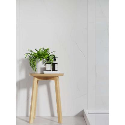Fibo Stone vådrumspanel med 60 x 80 cm fliselook, 10 x 600 x 2400 mm, bright marble high gloss