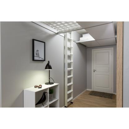 DOLLE 2-delt hemsestige, hvid - 10 trin