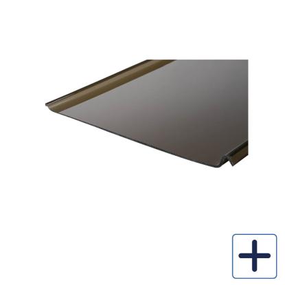 Plastmo SunGlaze tagplade, 4 mm, røgfarvet, bredde 58,5 cm