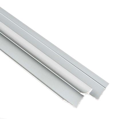 Fibo indvendig hjørneprofil, buet, alu, 90°, 2400 mm