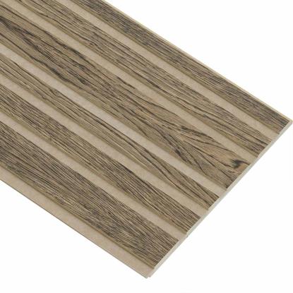 I-Wood Basic Mixed akustikpanel, sort olieret, beige filt og lys kerne, egefiner, 16 x 300 mm 