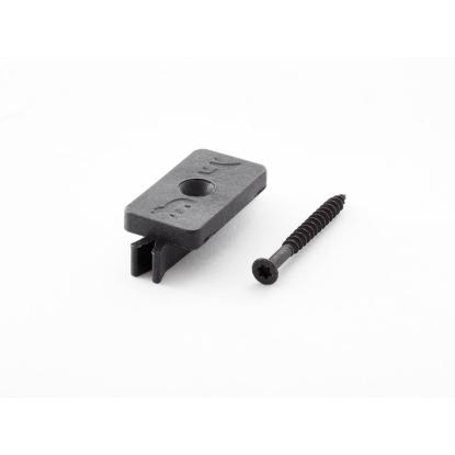 Wimex T-clips inkl. skrue, 40 mm, sort - 100 stk.
