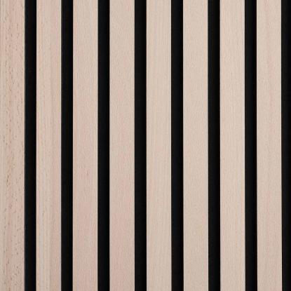FOG & VENØ Fjordwall akustikpanel, bøg, sort MDF, sort filt, 600 x 2400 x 19 mm