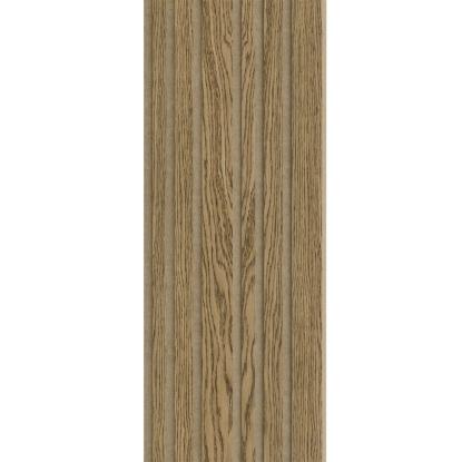 I-Wood Medio+ Mixed akustikpanel, mørkebrun olieret, brun filt og lys kerne, egefiner, 16 x 300 mm