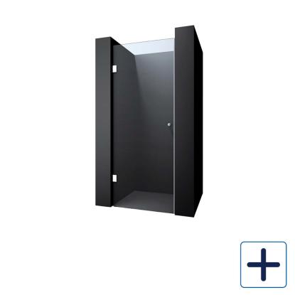 Best Design Erico brusedør med hængsel, krom/klart glas