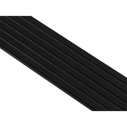 I-Wood Medio+ Original akustikpanel, sortmalet, sort filt og sort kerne, egefiner, 17 x 300 mm