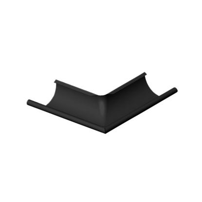 Areco udvendig gering 135°, sort - 125 mm 