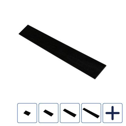 I-Wood UniPanel vægbeklædning, sortmalet, sort kerne, egefiner, 17 x 290 mm