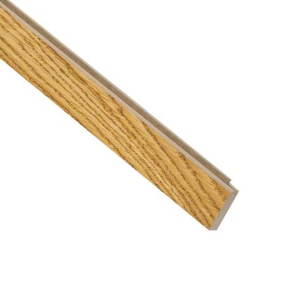I-Wood UniPanel afslutningsliste, brun olieret, lys kerne, egefiner, 16 x 55 x 2780 mm