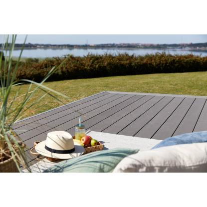 Wimex Fur Classic terrassebræt, 23 x 146 x 3600 mm, koksgrå