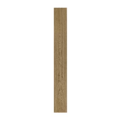 I-Wood Basic 4-lamel akustikpanel, mørkebrun olieret, brun filt og lys kerne, egefiner, 16 x 300 mm 