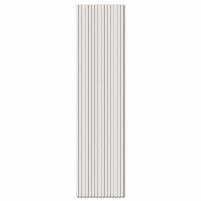 FOG & VENØ Foiled akustikpanel, hvid, hvid filt, 600 x 2400 x 20 mm