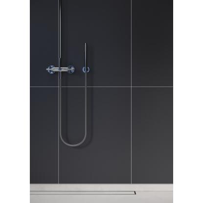 Fibo Colour vådrumspanel med 60 x 80 cm fliselook, 10 x 600 x 2400 mm, black silk