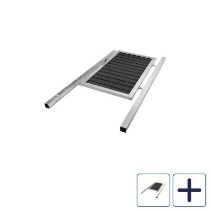 Kirkedal Galvaniseret låge, inkl. K2 hegnsprofil og 2 stolper, sort
