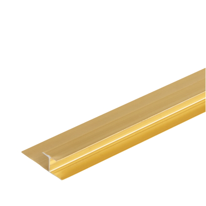FibroTech SPC connection profile, 4,5 x 18 x 2610 mm, messing