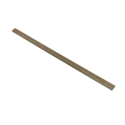 I-Wood afslutningsliste til 3-lamel akustikpanel, sort olieret, brun filt og sort kerne, egefiner, 17 x 92 mm