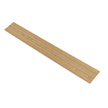 I-Wood Basic 3-lamel akustikpanel, klar olieret, grå filt og lys kerne, egefiner, 16 x 300 mm 