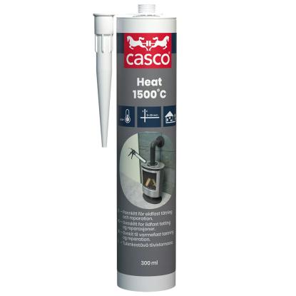 Casco Heat 1500°C højtemperaturfugemasse i patron - 300 ml