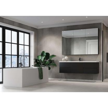 Fibo Cement vådrumspanel med 60 x 30 cm fliselook, 10 x 600 x 2400 mm, grey concrete extra matt