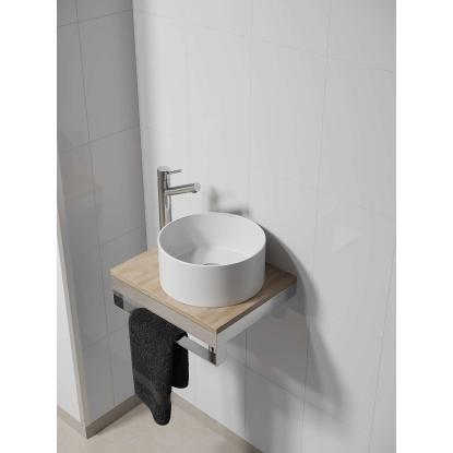 Fibo Colour vådrumspanel med 20 x 30 cm fliselook, 10 x 600 x 2400 mm, denver white high gloss