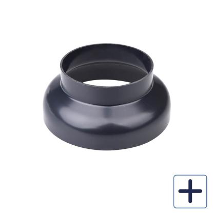 Plastmo speciel brøndkrave, PVC, sort, Ø110 mm
