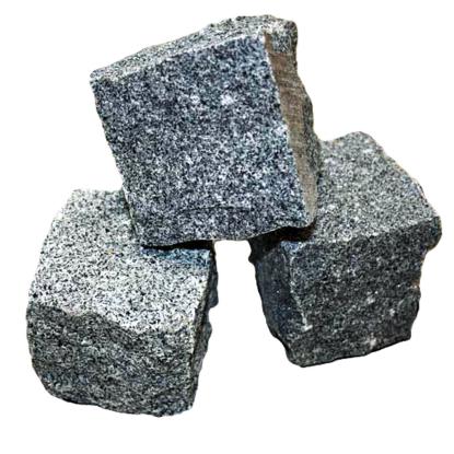 Midtjysk Mørtelfabrik Kina chaussesten, gråblå, 9 x 9 x 8 cm