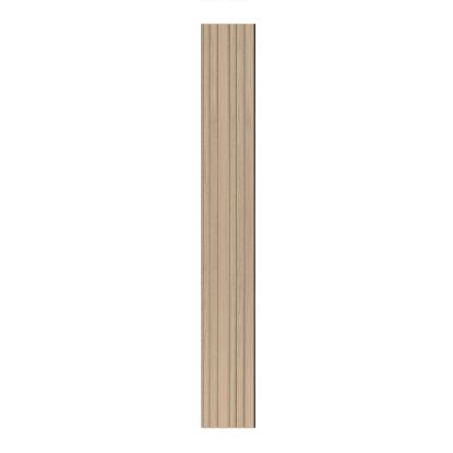 I-Wood Basic Mixed akustikpanel, ubehandlet natur, brun filt og sort kerne, egefiner, 17 x 300 mm 