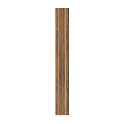 I-Wood Medio+ 4-lamel akustikpanel, klar olieret, beige filt og sort kerne, valnøddefiner, 17 x 300 mm