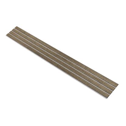 I-Wood Medio+ 4-lamel akustikpanel, sort olieret, grå filt og sort kerne, egefiner, 17 x 300 mm