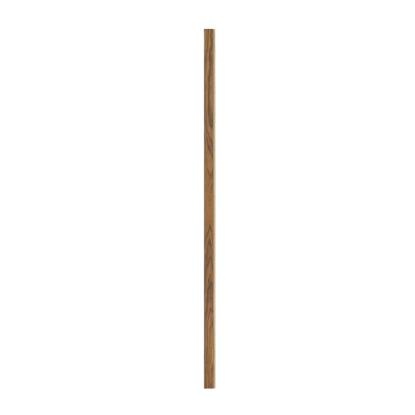 I-Wood afslutningsliste til 4-lamel akustikpanel, klar olieret, beige filt og sort kerne, valnøddefiner, 17 x 67 mm