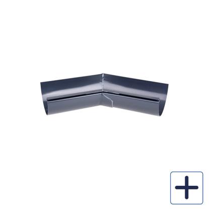 Plastmo indvendig gering, PVC, grafit, 45°