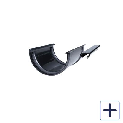 Plastmo ekspansionssamlestykke, PVC, sort