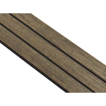 I-Wood Basic 3-lamel akustikpanel, sort olieret, sort filt og lys kerne, egefiner, 16 x 300 mm 