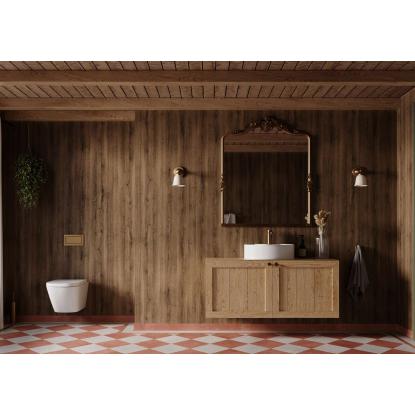 Fibo Wood vådrumspanel, 10 x 600 x 2400 mm, pure oak wood