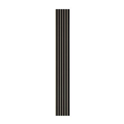I-Wood Basic Original akustikpanel, sortmalet, beige filt og sort kerne, egefiner, 17 x 300 mm 