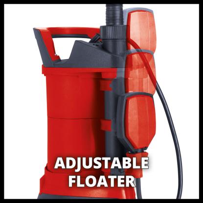 Einhell GE-DP 3925 ECO dykpumpe til urent vand, 10.000 liter/time
